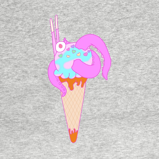 Kawaii Spooky Ice Cream by Pink_lil_Ghost